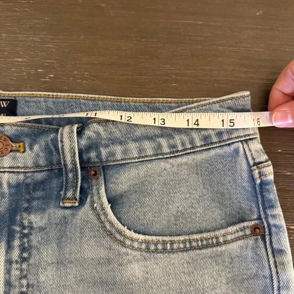 J. Crew Essential Straight Women's Jeans Light Size 30 Frayed Hem High Rise - Picture 9 of 11